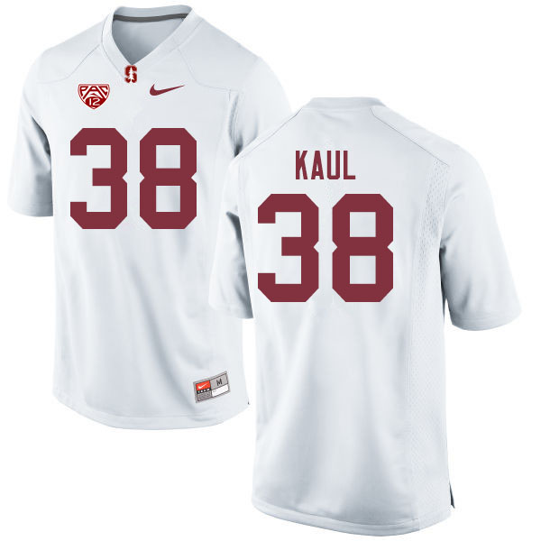 Men #38 Jason Kaul Stanford Cardinal College Football Jerseys Sale-White - Click Image to Close